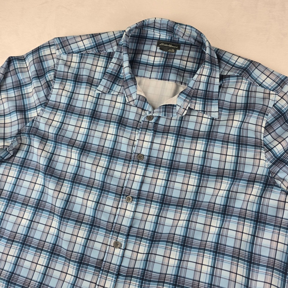 Eddie Bauer‎ Mens XL Plaid Long Sleeve Button Down Outdoor Shirt